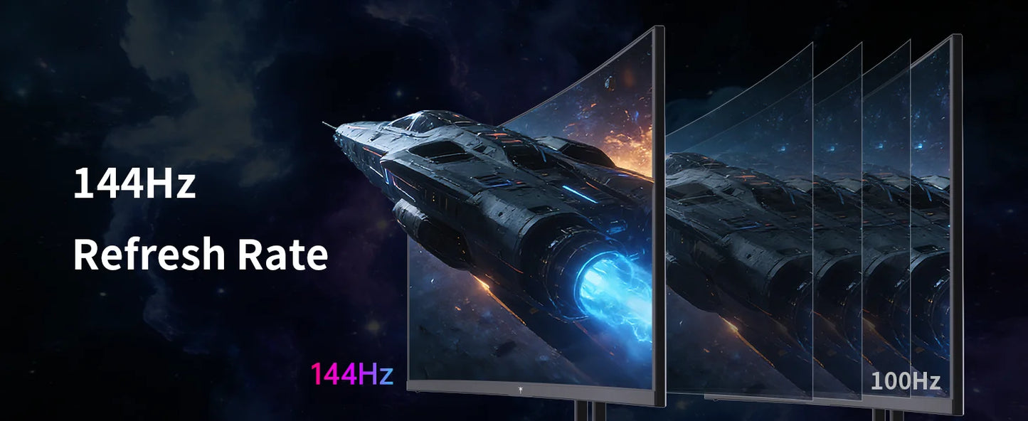 KTC H27S5C Curved Gaming Monitor HDR400 144Hz Adaptive Sync