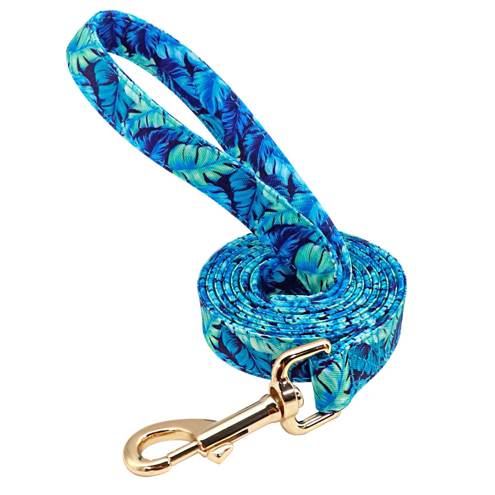 Pet Artist CN Personalized Dog Collar Leash Set Engraved Nameplate