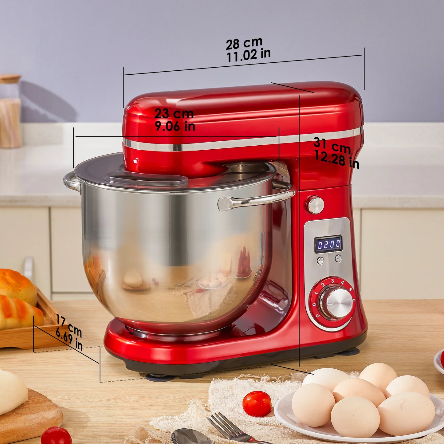 Biolomix Kitchen Stand Mixer And Blender With Quiet 1200W Performance