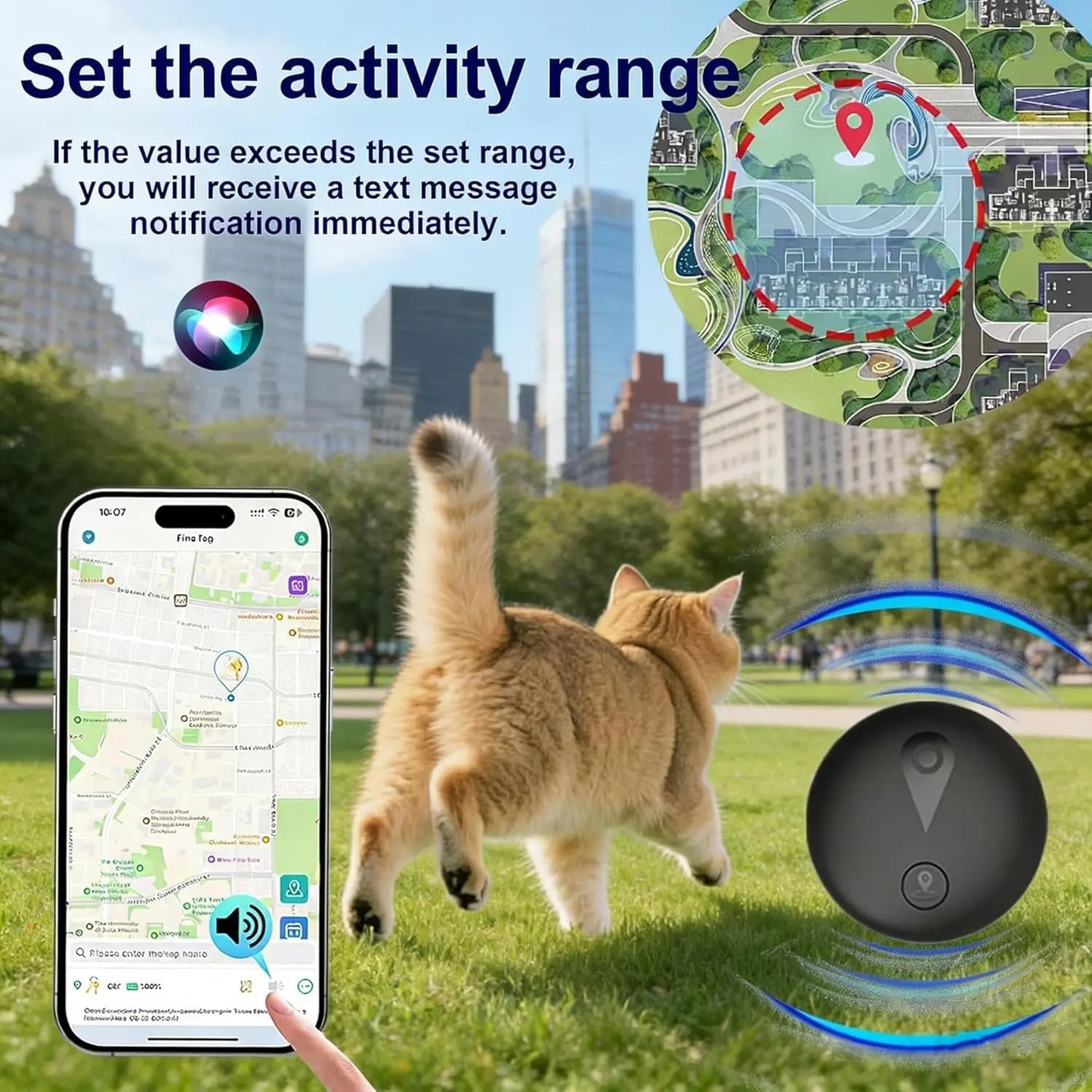 GPS Dog Collar With Real-Time Location, No Monthly Fee