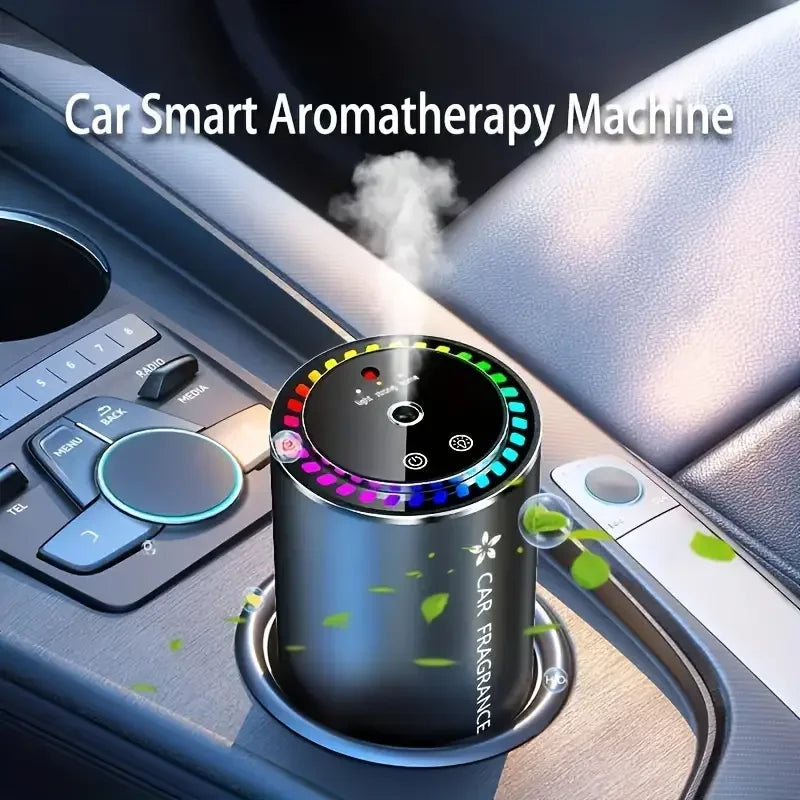 Smart Car Air Freshener With Projector Light USB Rechargeable Diffuser