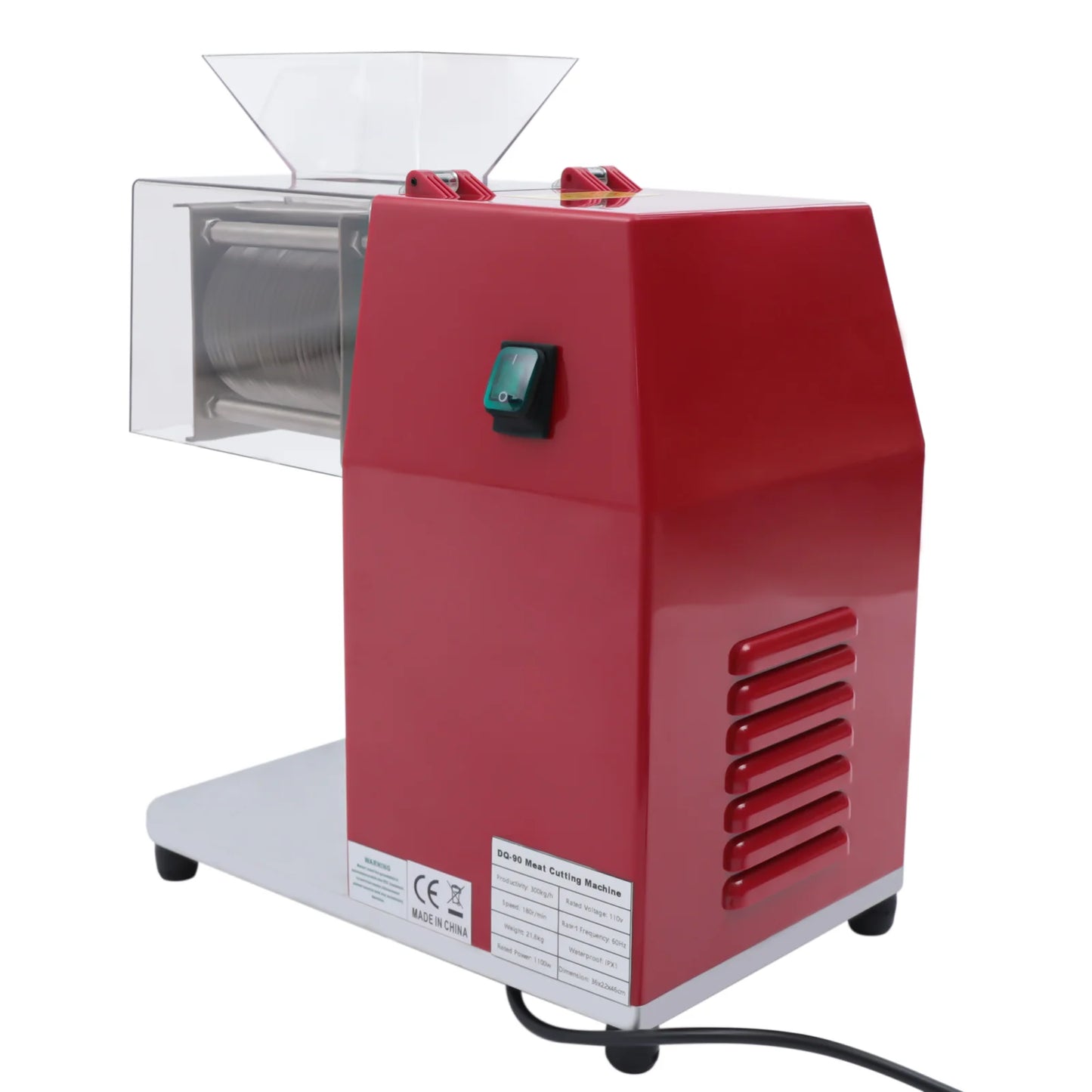 Bymaocar 1100W Vertical Electric Meat Cutter And Grinder Stainless Steel