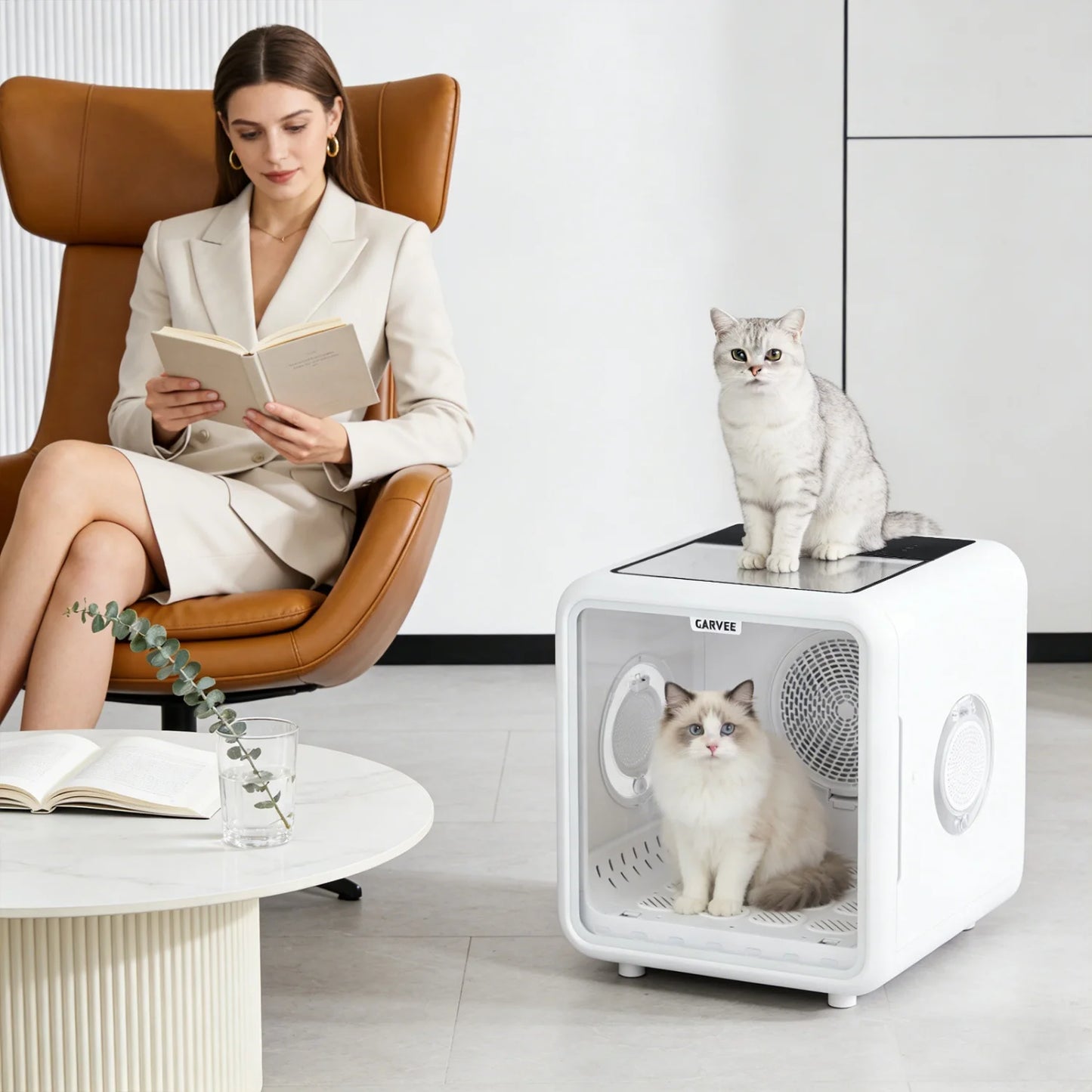 HiMISS 360 Degree Pet Drying Box With Five Outlets