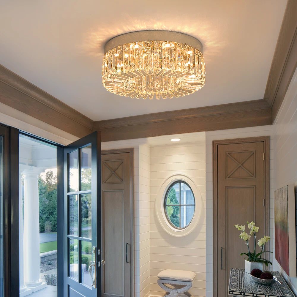 Vetrulus Crystal Ceiling Lamp Modern Chandelier For Living Room