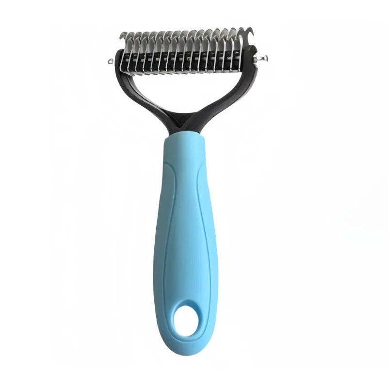 2-In-1 Dematting Comb For Dogs And Cats Deshedding Brush Tool