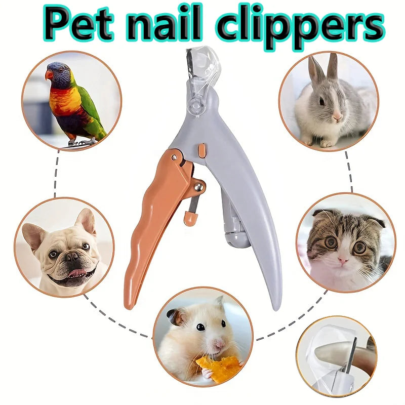 LED Light Pet Nail Clipper With Magnifier For Dogs And Cats
