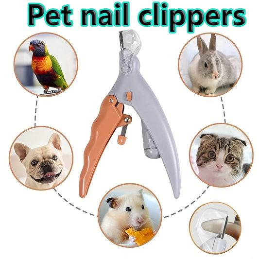 LED Light Pet Nail Clipper With Magnifier For Dogs And Cats