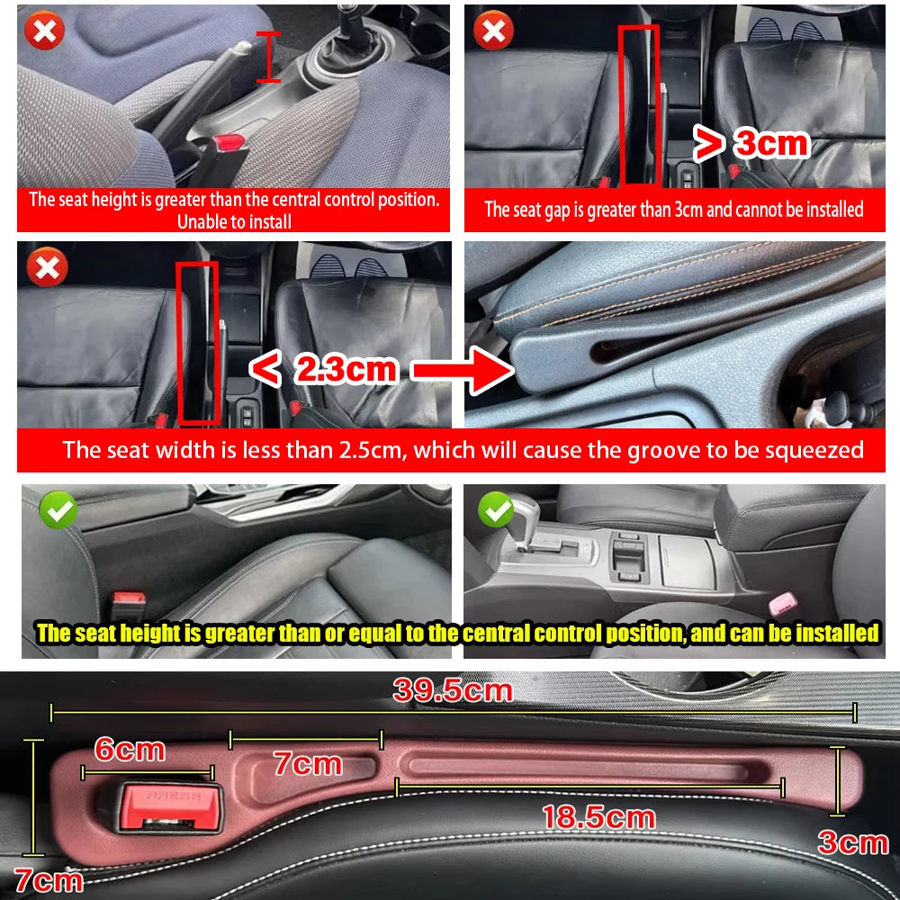 Car Seat Gap Filler Side Seam Plug Strip Leakproof Accessory
