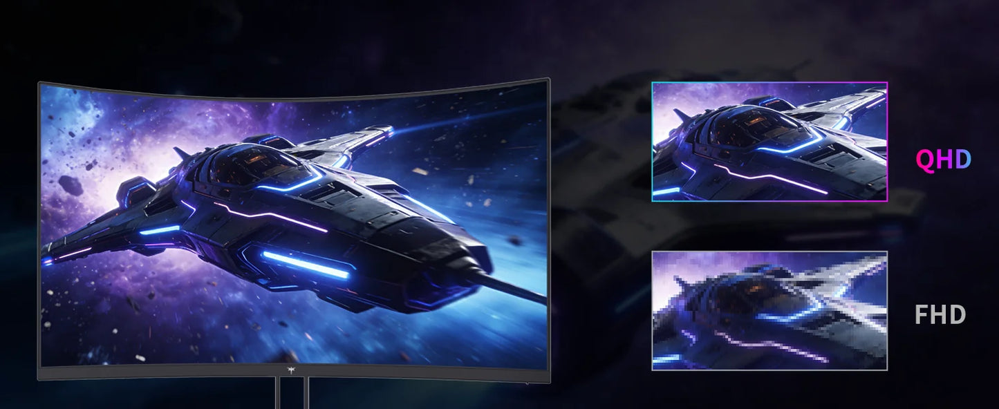 KTC H27S5C Curved Gaming Monitor HDR400 144Hz Adaptive Sync