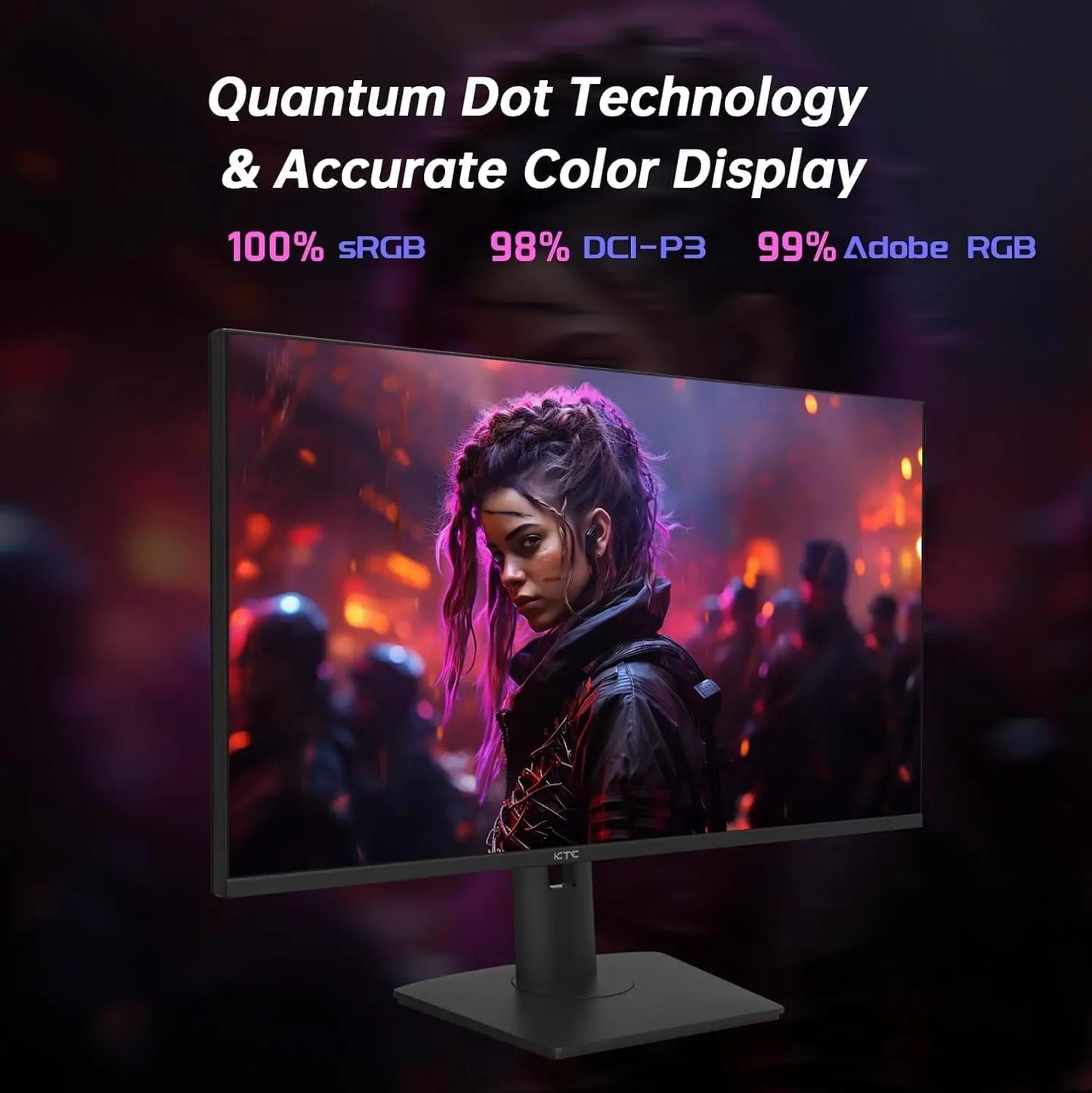 KTC 4K Gaming Monitor Fast IPS HDR1000 144Hz 1ms TypeC