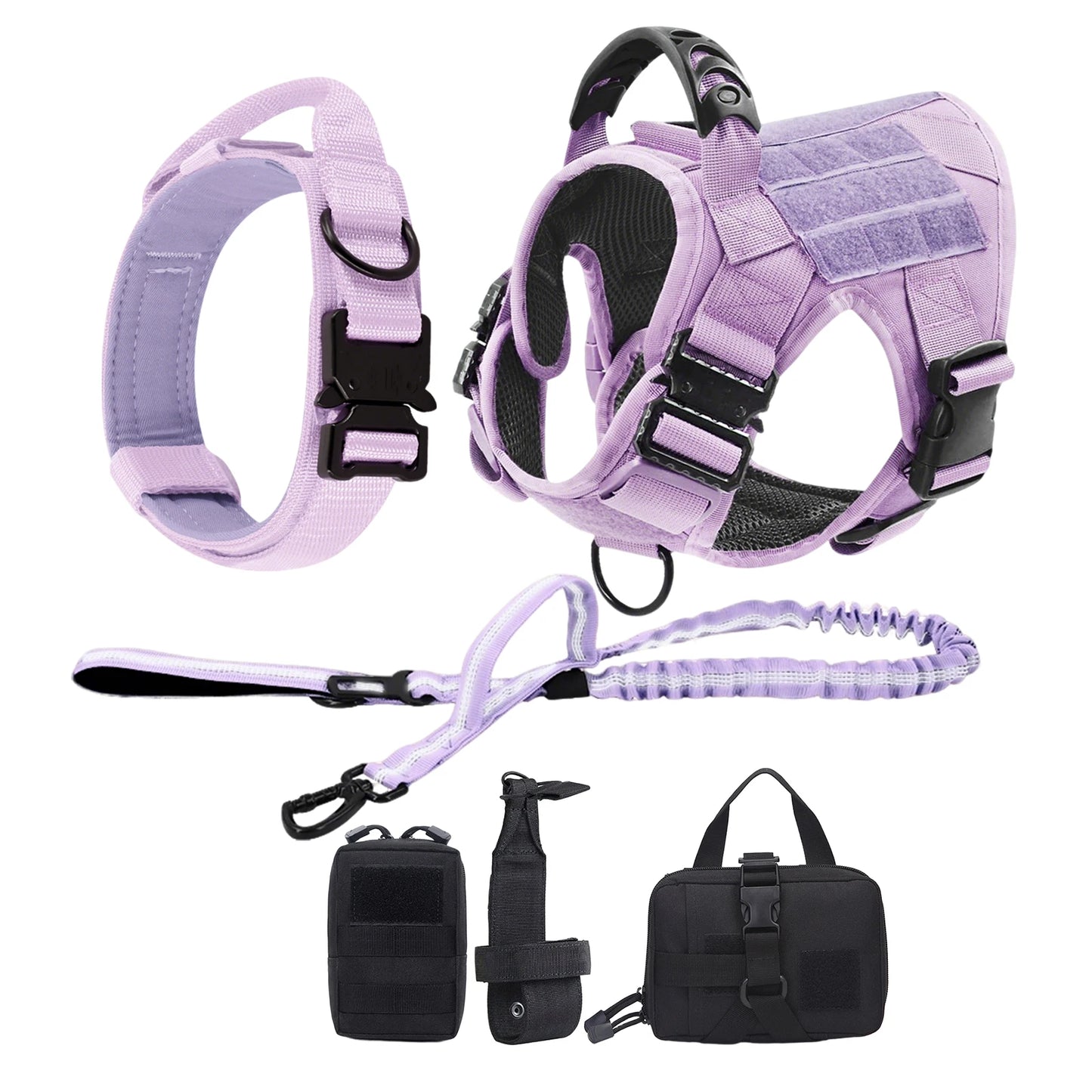 PETRAVEL Dog Harness Tactical Vest Adjustable Padded Nylon