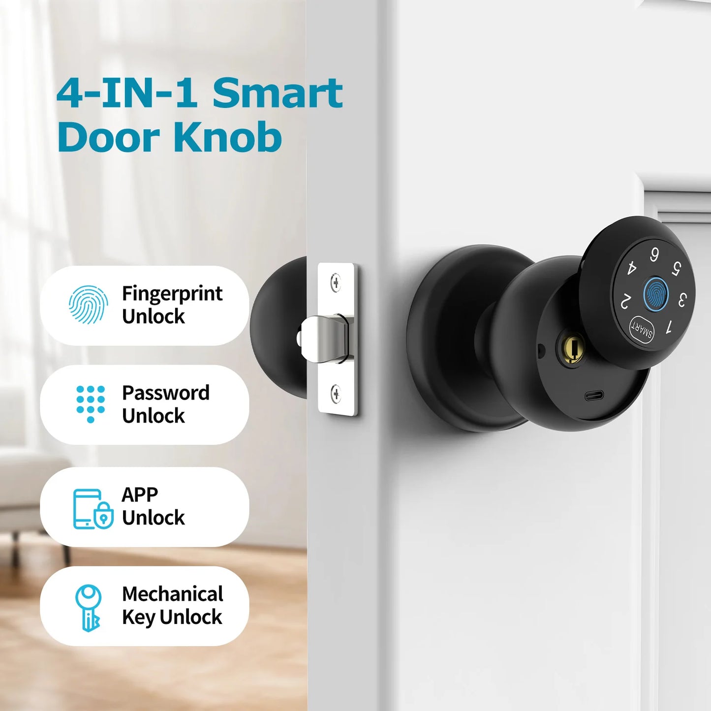 Viladepot Smart Lock With Fingerprint Passcode And App Control