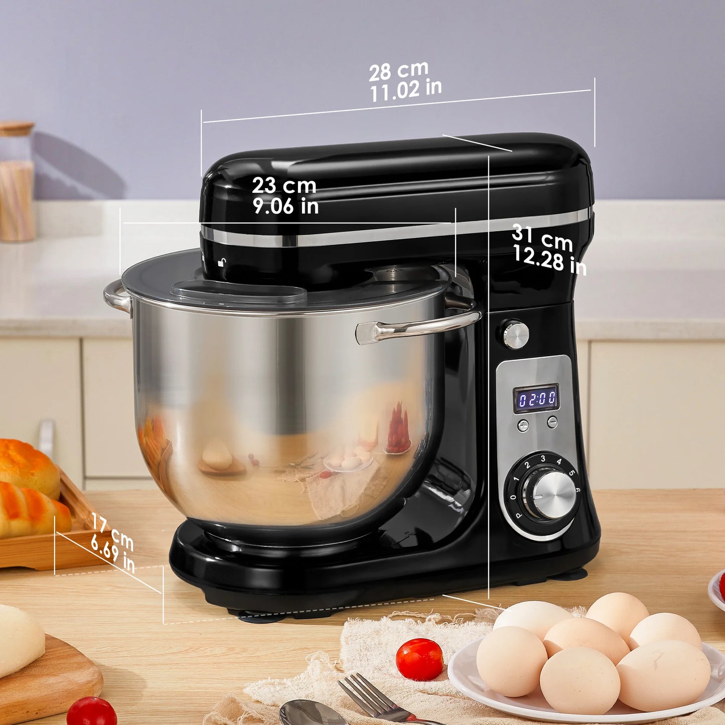 Biolomix Kitchen Stand Mixer And Blender With Quiet 1200W Performance