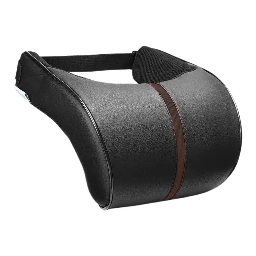 Adjustable Breathable Car Headrest Memory Cotton Cushion Leather Neck Pillow