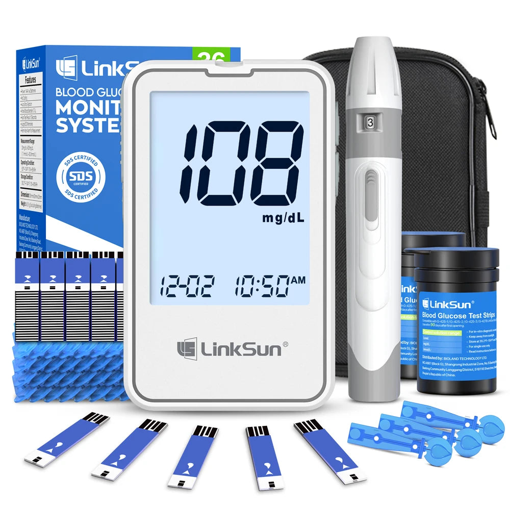 Linksun Blood Glucose Monitor G-425-1 Diabetes Testing Kit