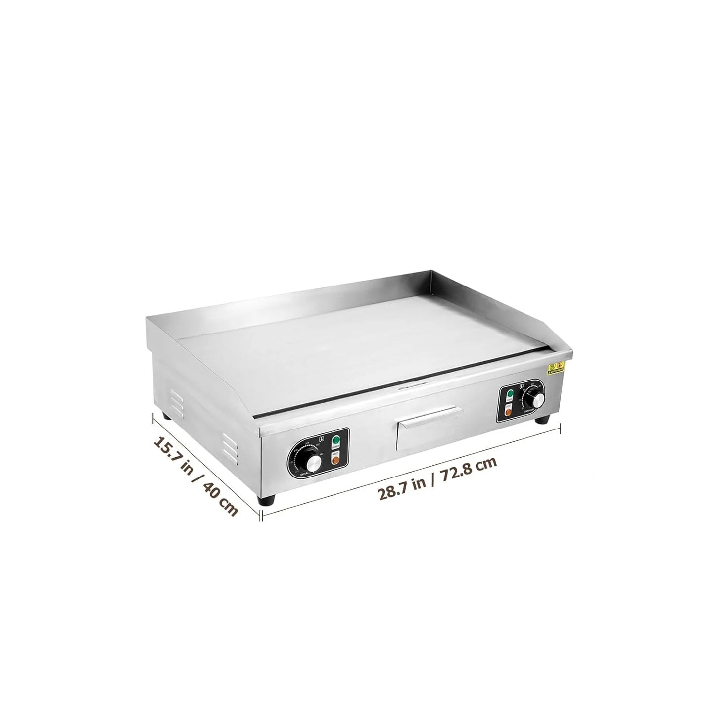 Acekool Electric Grill 3000W Countertop Teppanyaki Plate 110V
