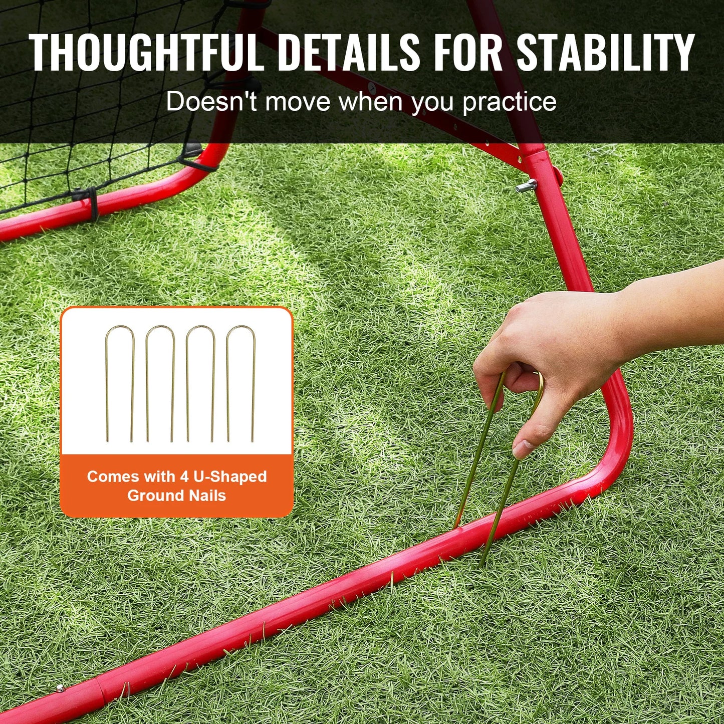 VEVOR Soccer Rebounder Net Portable Training Equipment