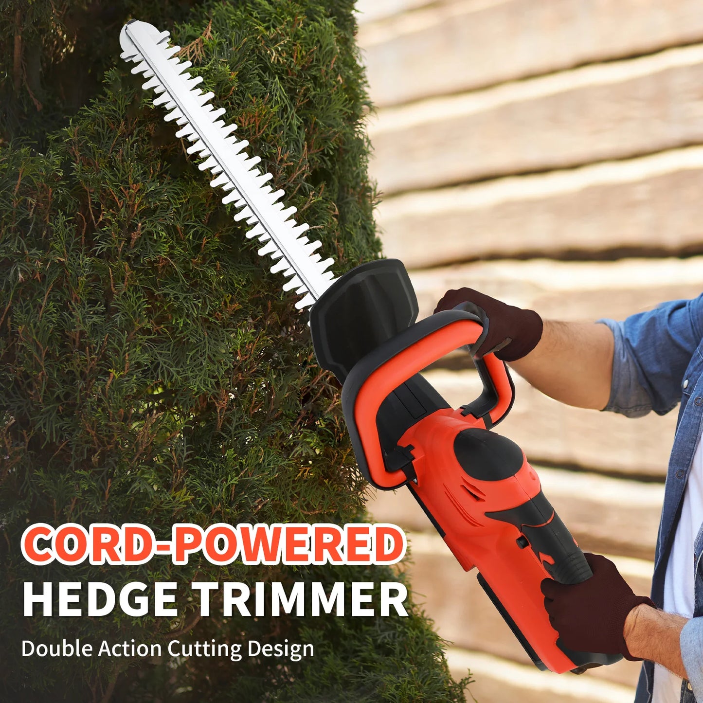 Cordless Hedge Trimmer 22 Inch Electric With Battery Charger