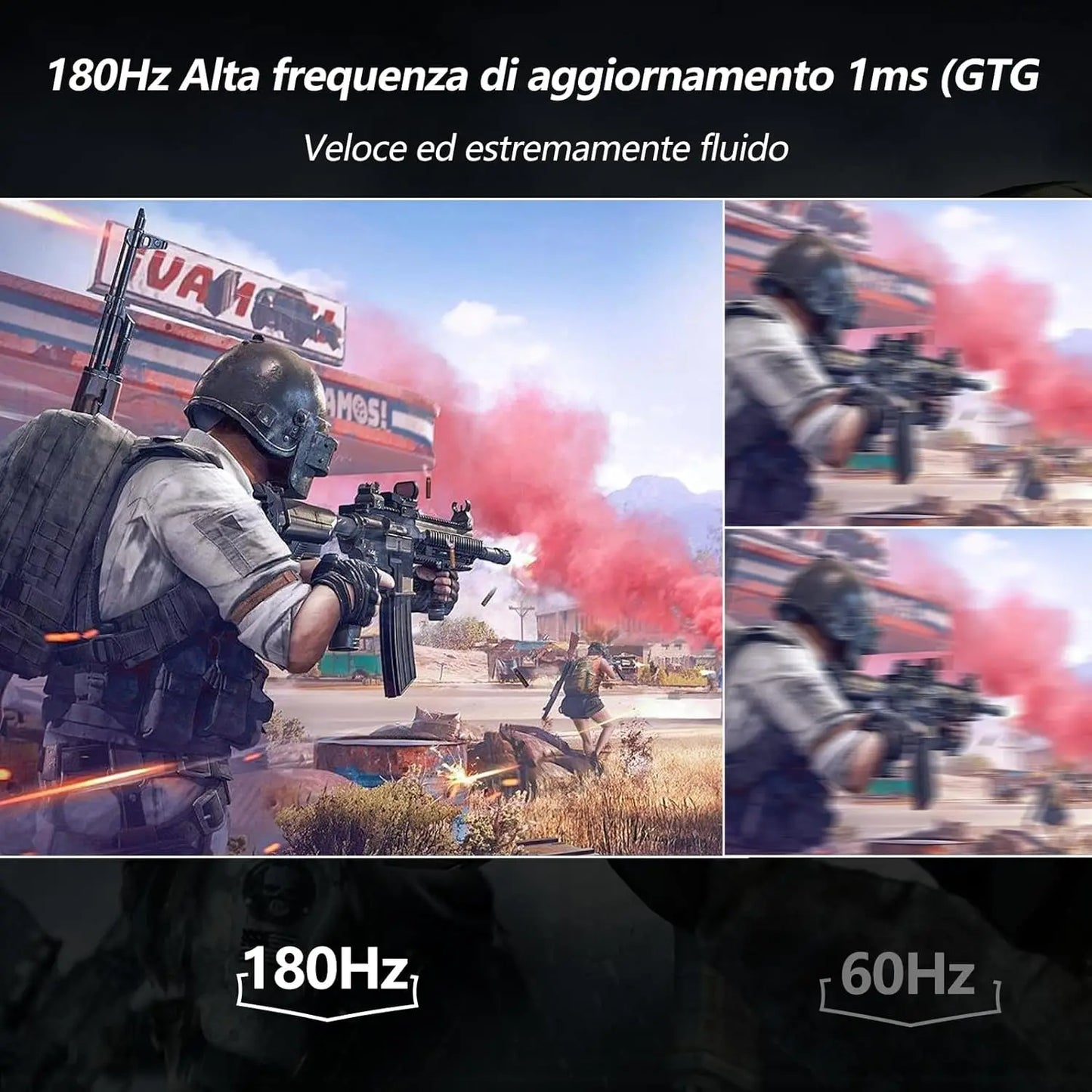 FYHXele Gaming Monitor 180Hz 1ms HDR G Sync VESA Display
