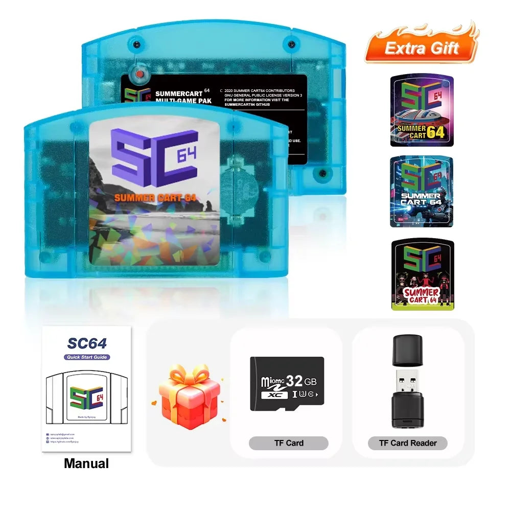EPICJOY SC64 Open Source N64 Emulator Card