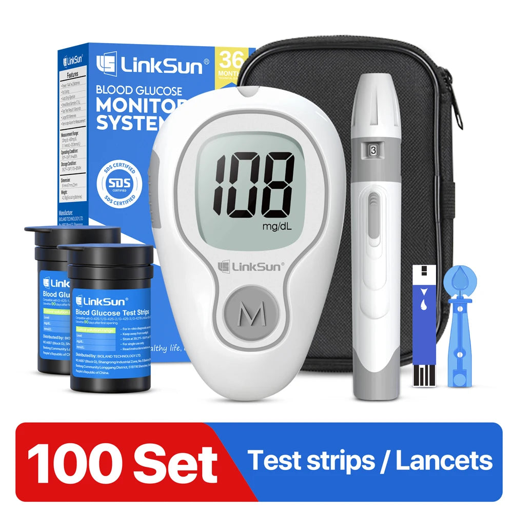 Linksun Blood Glucose Monitor G-425-1 Diabetes Testing Kit