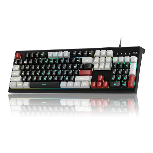MageGee K2 Classic Keyboard Wired RGB Backlit 104 Keys
