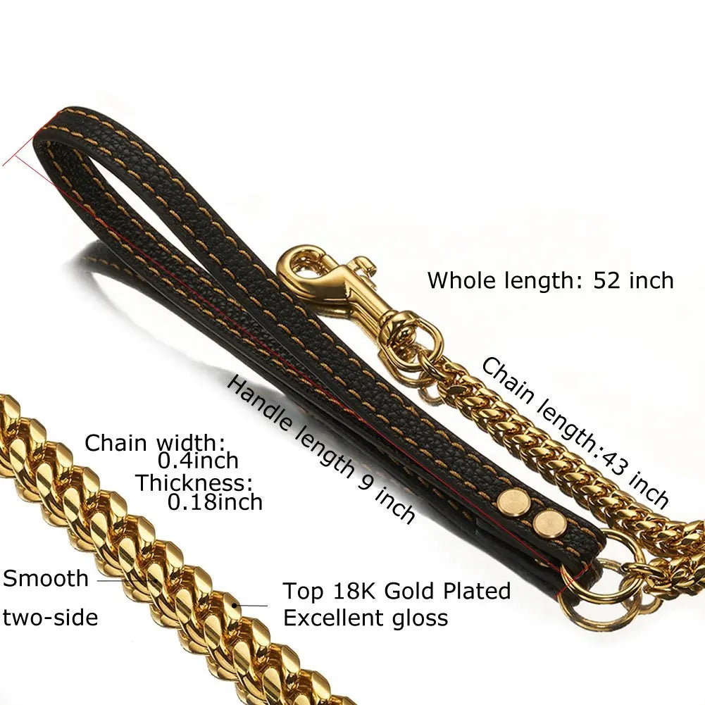 Stainless Steel Chain Collar for Dogs Training and Walking