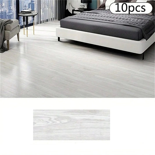PVC Wood Grain Floor Sticker Set Self-Adhesive Waterproof