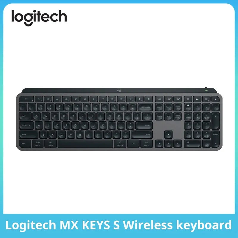 Logitech MX Keys S Wireless Bluetooth Keyboard Multi-Device Connection Backlit