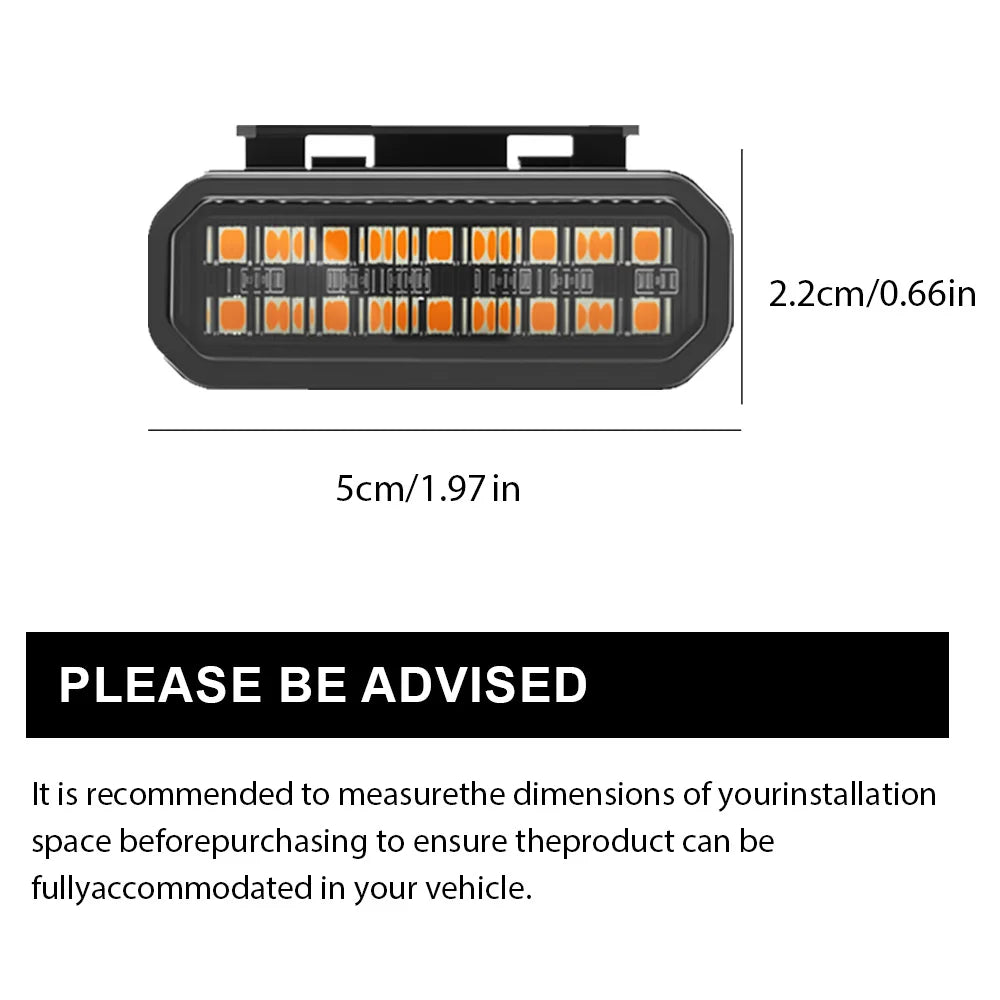4-Pack Front Grille LED Lights Clip-On With Wiring Harness