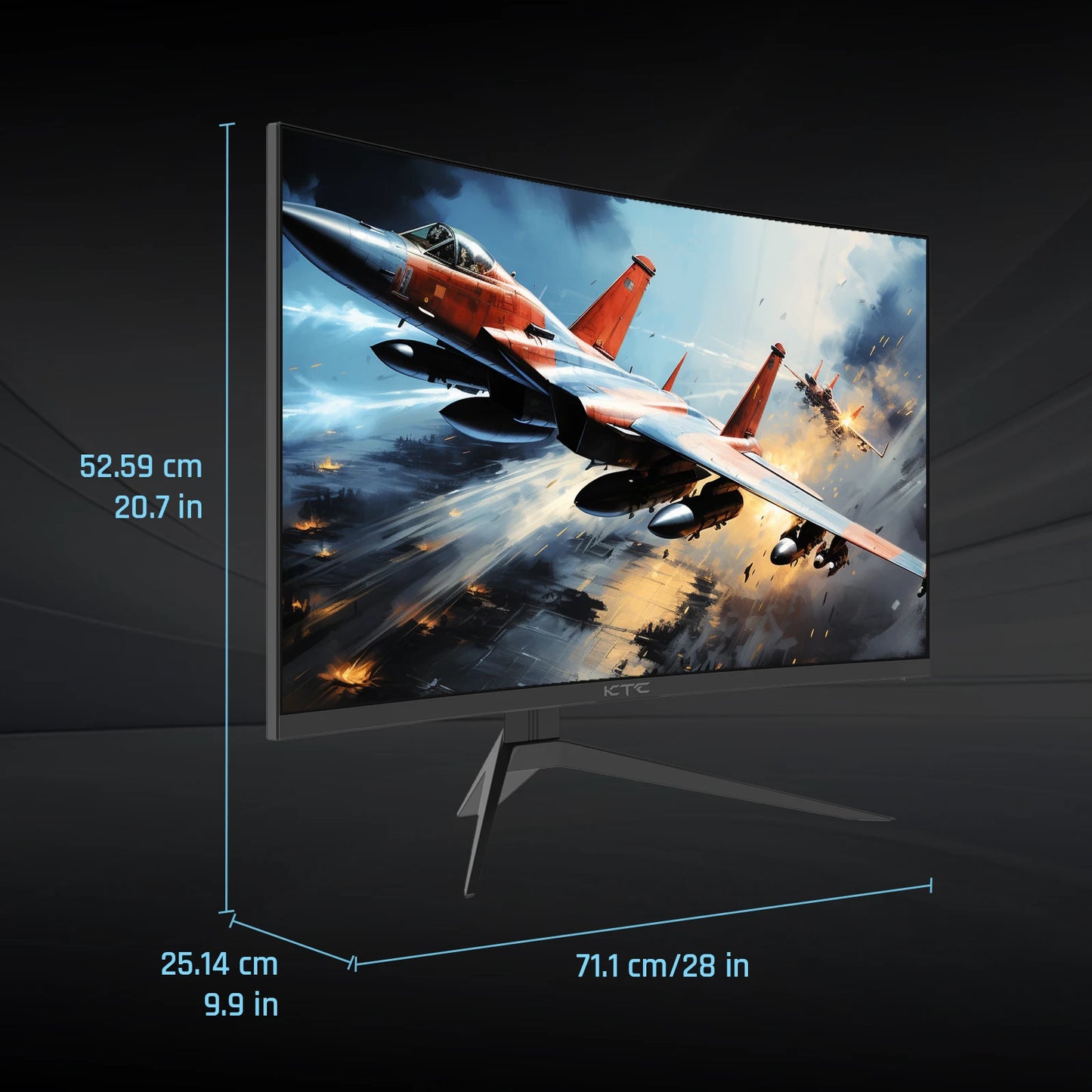 KTC Curved Gaming Monitor 240Hz HDR10 FreeSync G-Sync 1ms