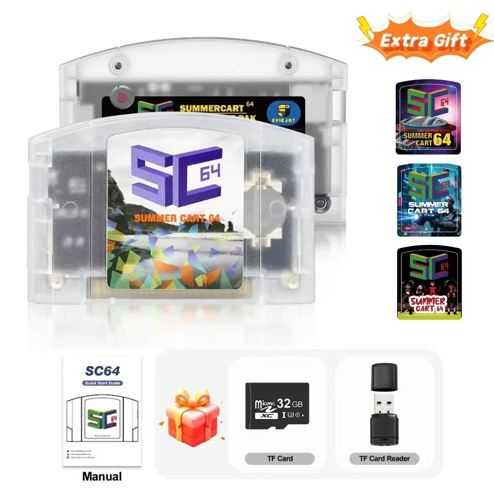 EPICJOY SC64 Open Source N64 Emulator Card