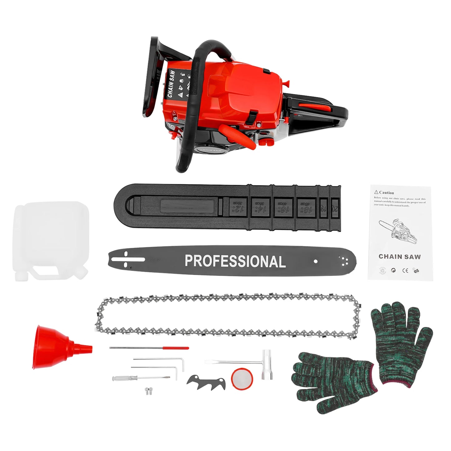 Gasoline Chainsaw Handheld PP Shell For Gardens Farms Ranches