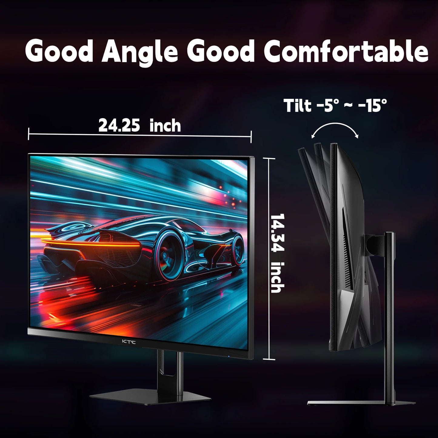 KTC Gaming Monitor 180Hz 1ms Fast IPS 1080p Freesync DP 1.4 HDMI 2.0