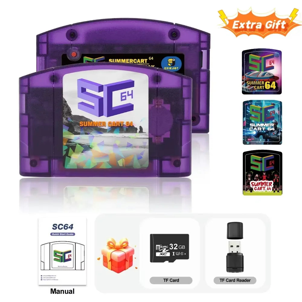 EPICJOY SC64 Open Source N64 Emulator Card