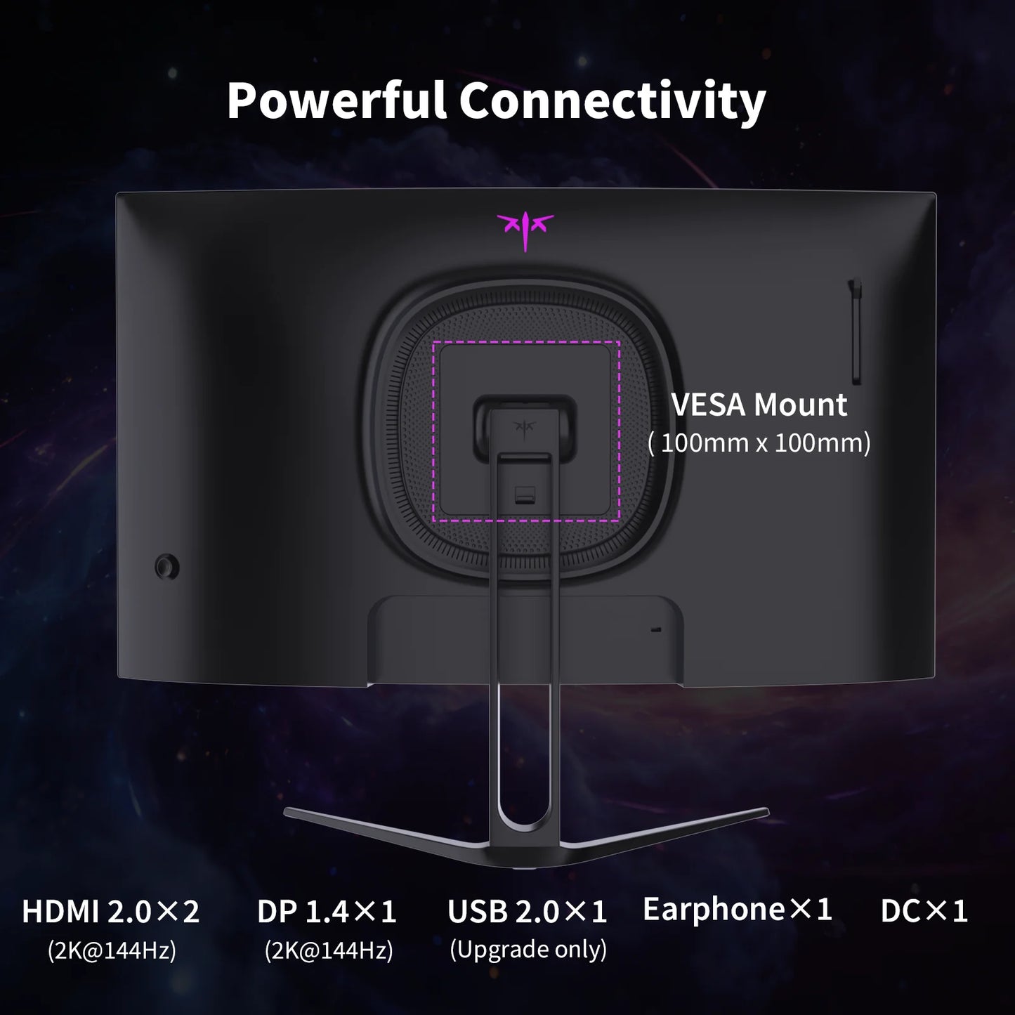 KTC H27S5C Curved Gaming Monitor HDR400 144Hz Adaptive Sync