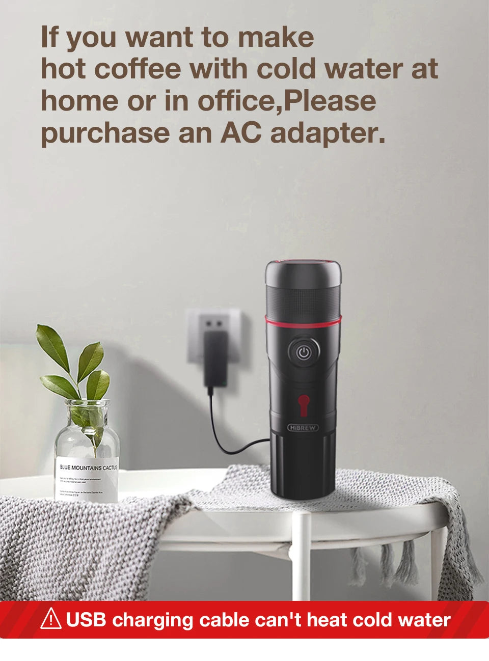 HiBREW Portable DC12V Espresso Coffee Maker For Car And Home