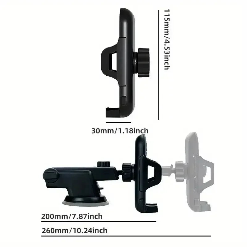 Universal 360 Degree Car Phone Holder With Strong Suction Cup