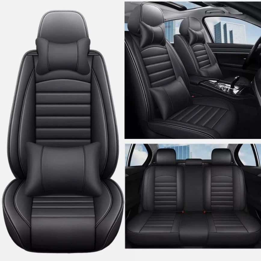 PU Leather Universal Car Seat Cover 5 Seats Waterproof Pad