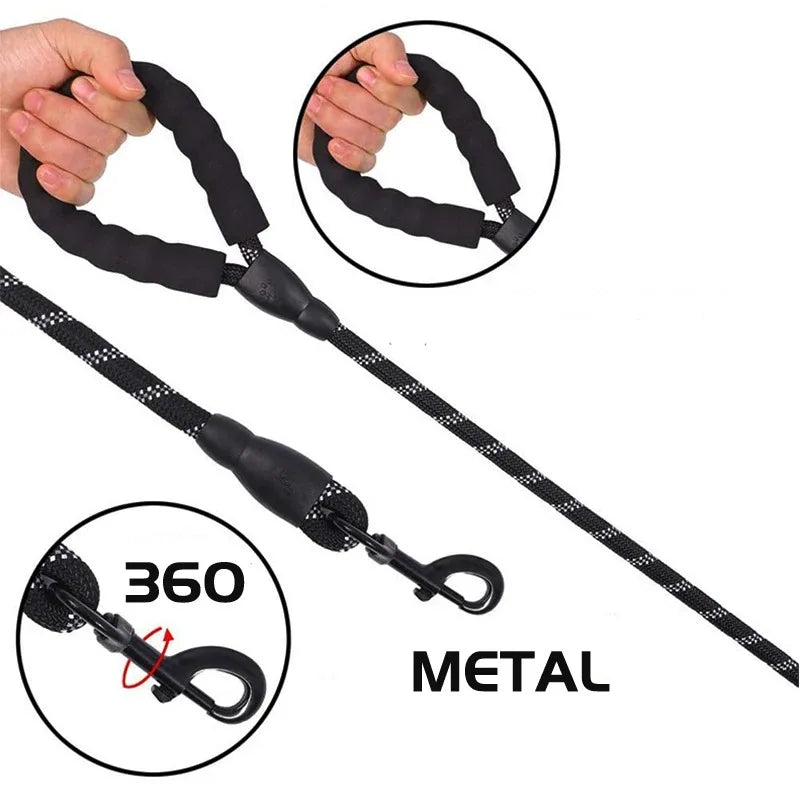 Adjustable Nylon Pet Collar And Leash Set Antipull Training Kit