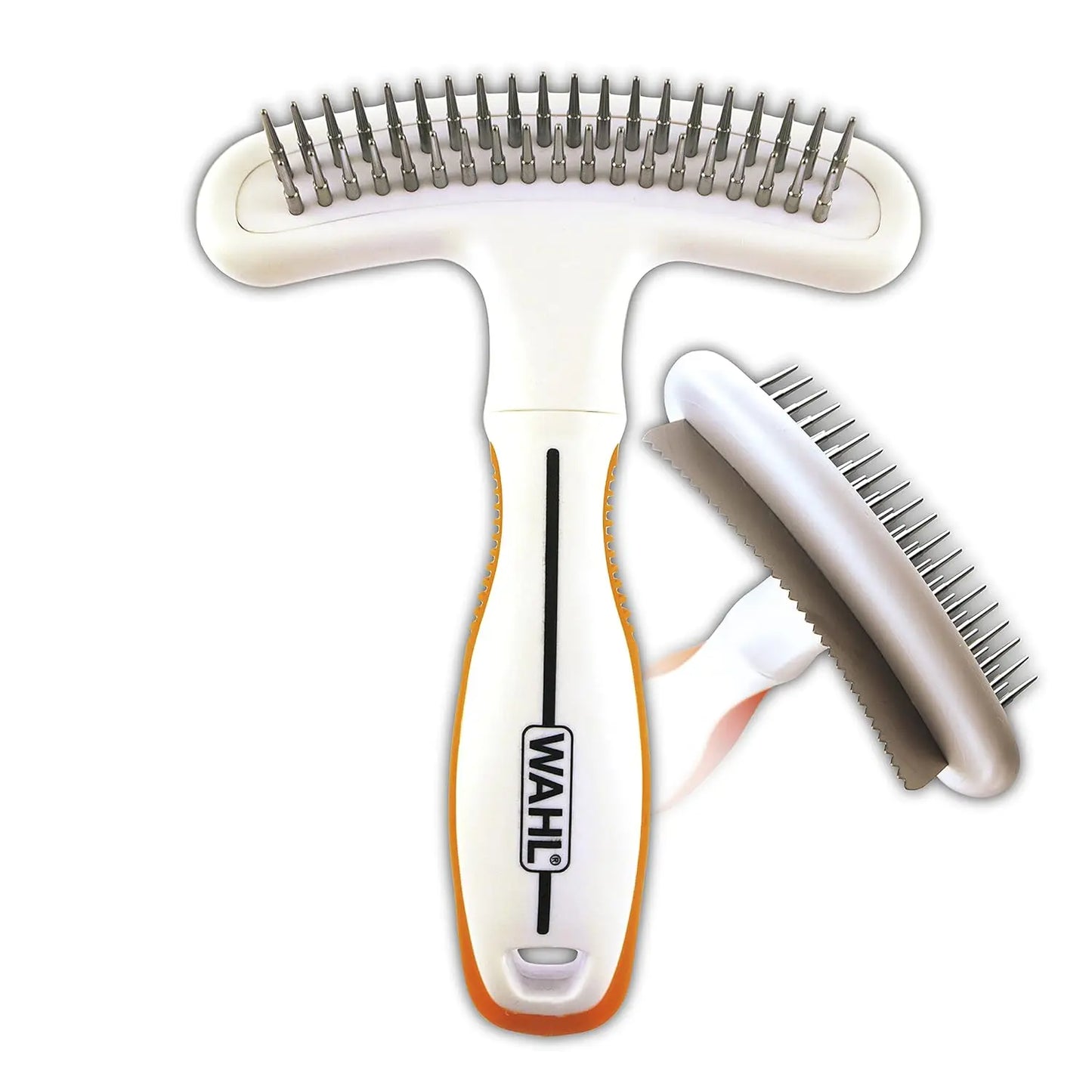 2-In-1 Pet Deshedding Rake And Detangling Blade For Dogs And Cats