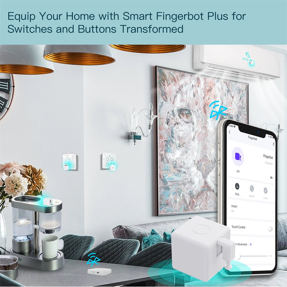 MOES Tuya Fingerbot Switch Button Pusher With Alexa Voice Control