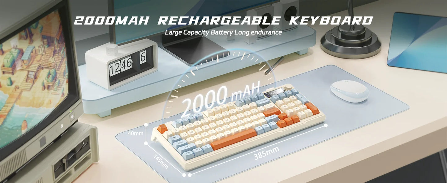 Attack Shark Ziyou Lang Wireless Gaming Keyboard With Display Screen And Knob