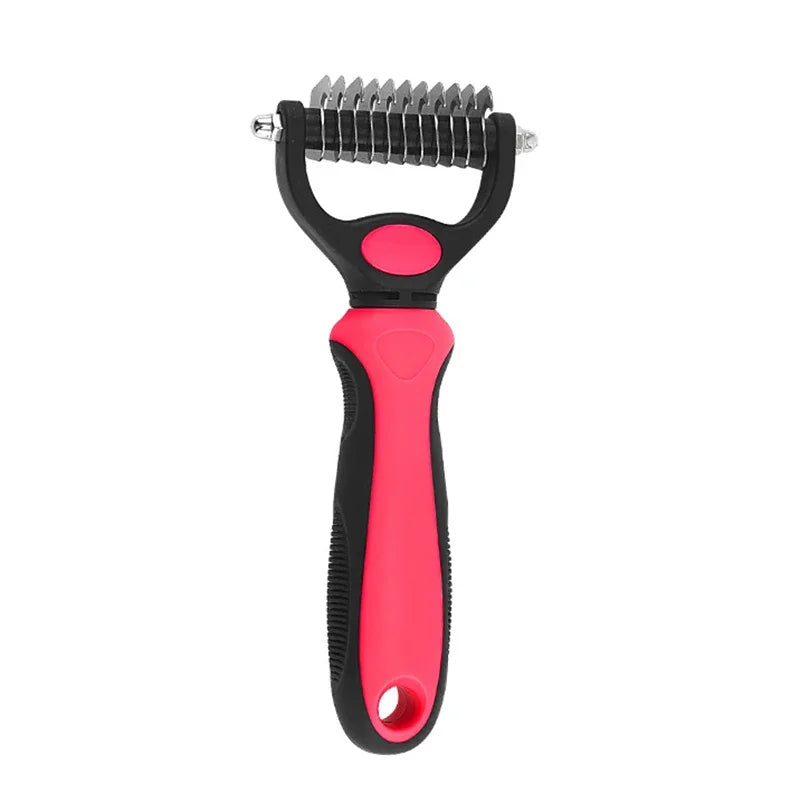 Pet Deshedding Brush For Dogs And Cats Self Cleaning Grooming