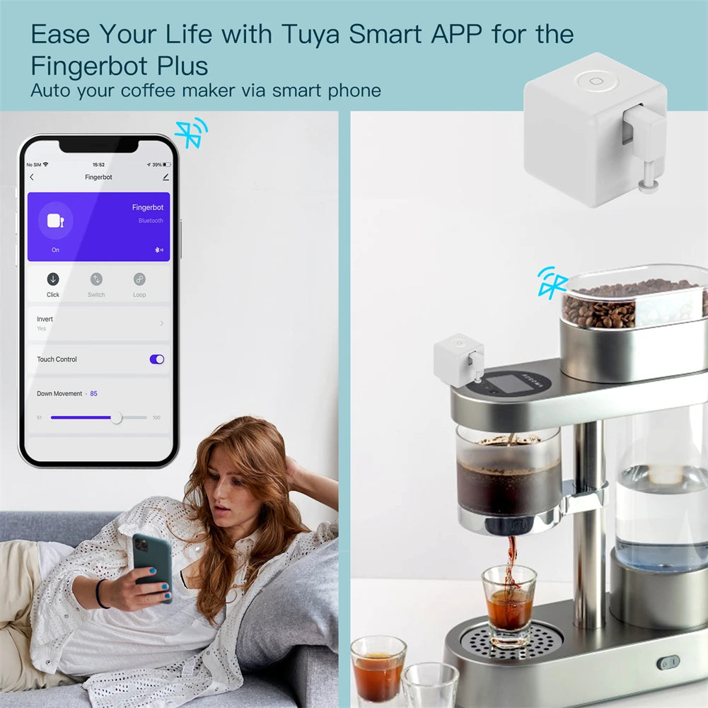 MOES Tuya Fingerbot Switch Button Pusher With Alexa Voice Control
