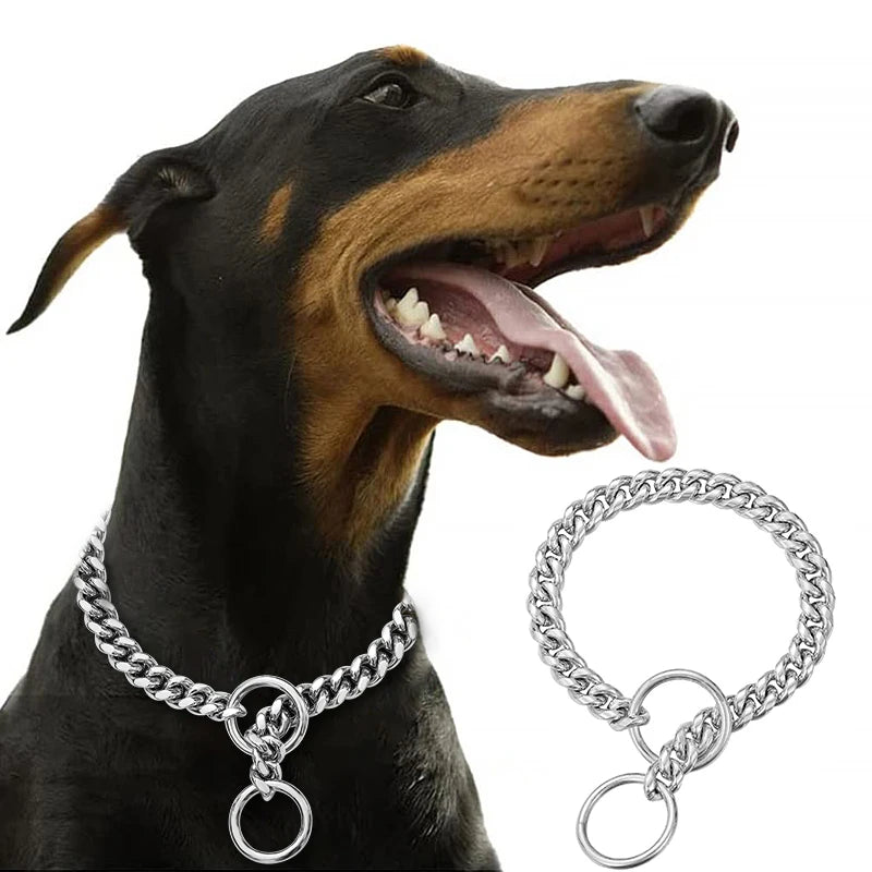 Stainless Steel Chain Collar for Dogs