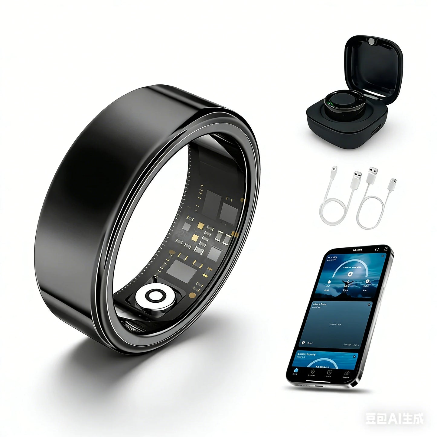 Casatelier Wearable Smart Ring With SpO2 Heart Rate Sleep Tracking