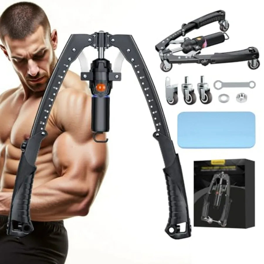 Arm Trainer 3 In 1 Hydraulic Chest Workout Equipment With Ab Roller