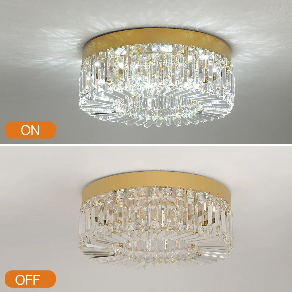 Vetrulus Crystal Ceiling Lamp Modern Chandelier For Living Room