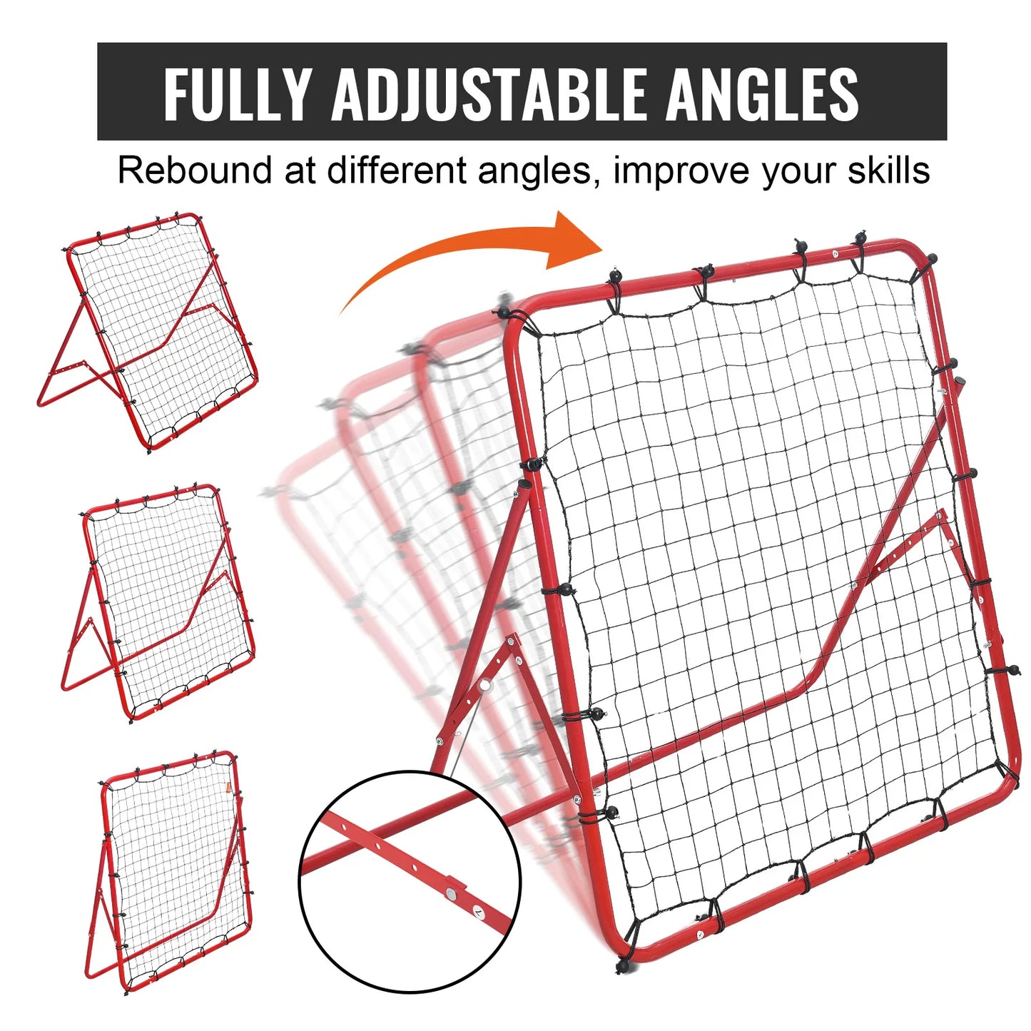 VEVOR Soccer Rebounder Net Portable Training Equipment
